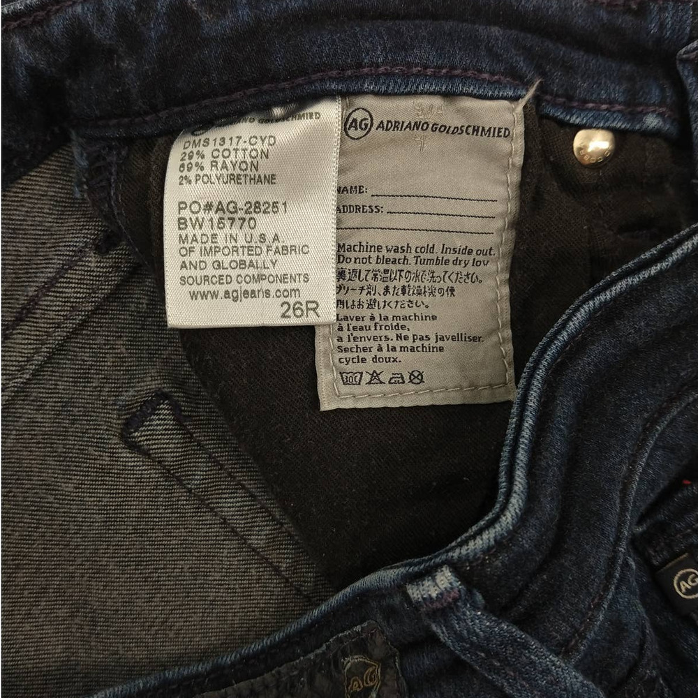 AG Jeans Custom Ballad Clyde Dark Wash Boot Cut 26 - Picture 3 of 10